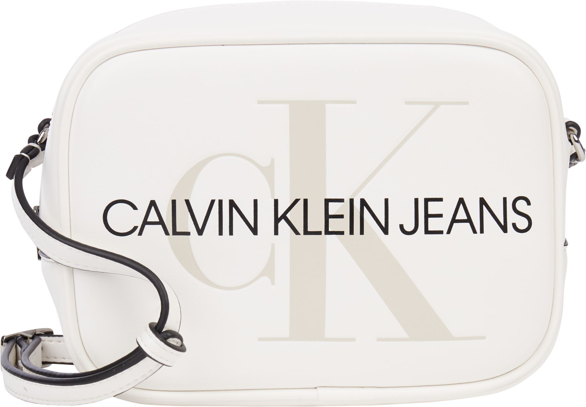 CALVIN KLEIN CAMERA BAG HANDTASCHE IN WHITE