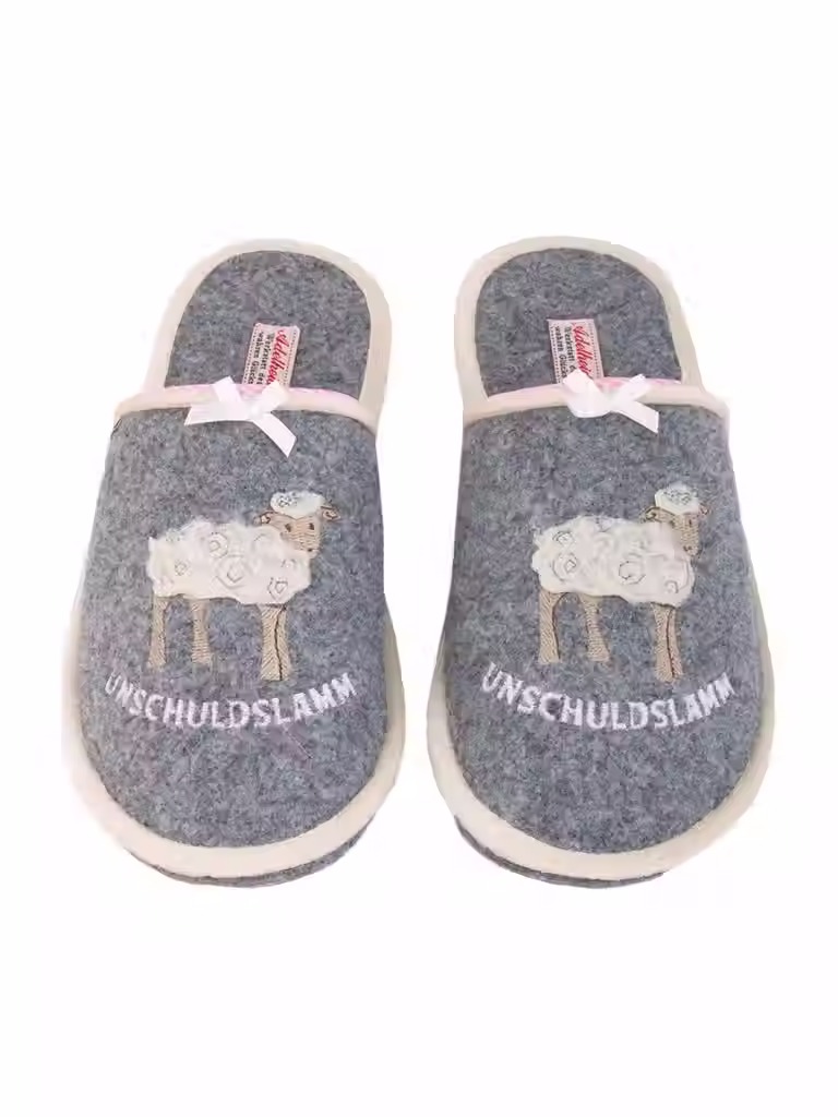 Adelheid Unschuldslamm Filzpantoffel