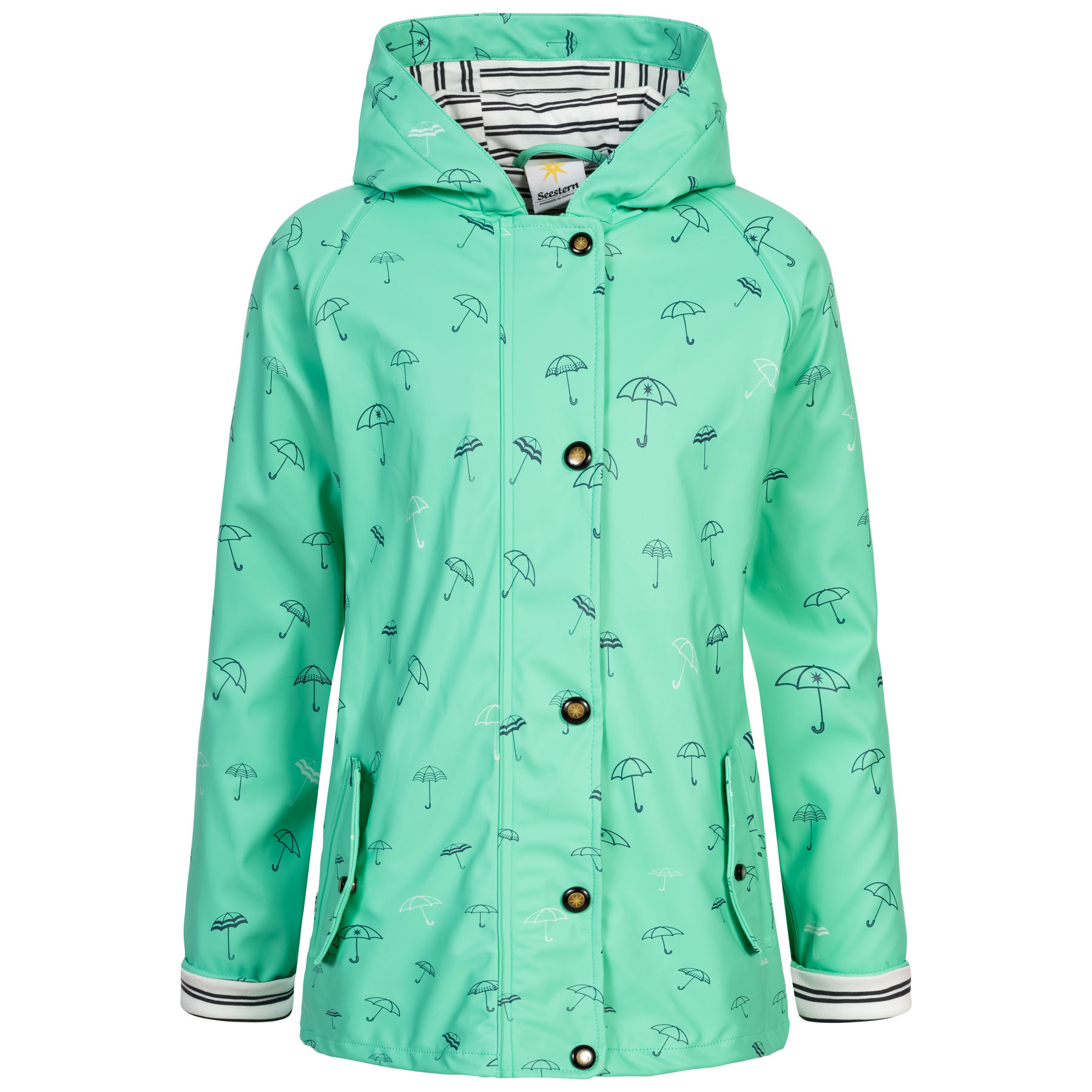 Ankerglut Regenjacke Ankerglutbucht Jacke in Türkis Kids