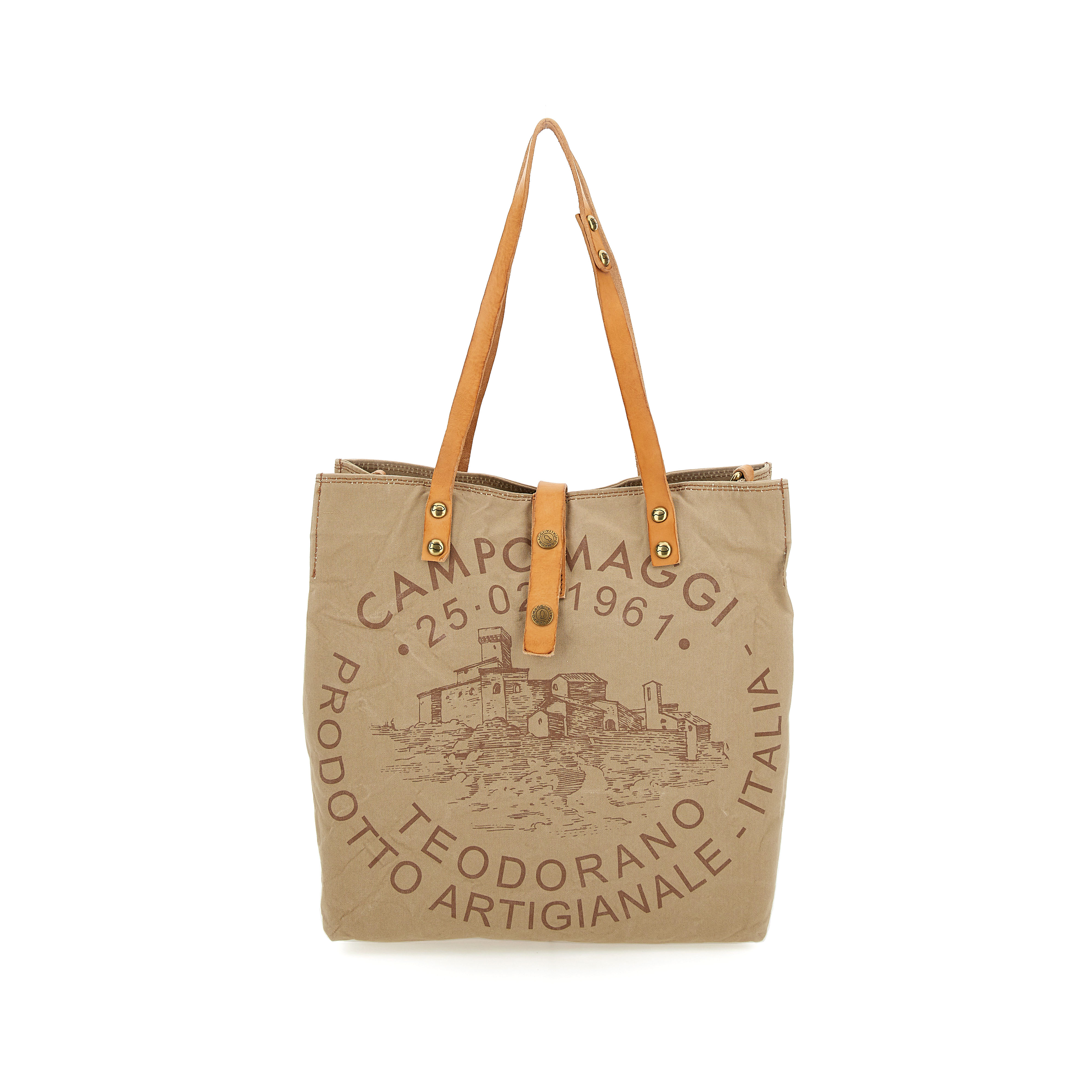 Handtasche Campomaggi Shopping Bag Beige /Natural