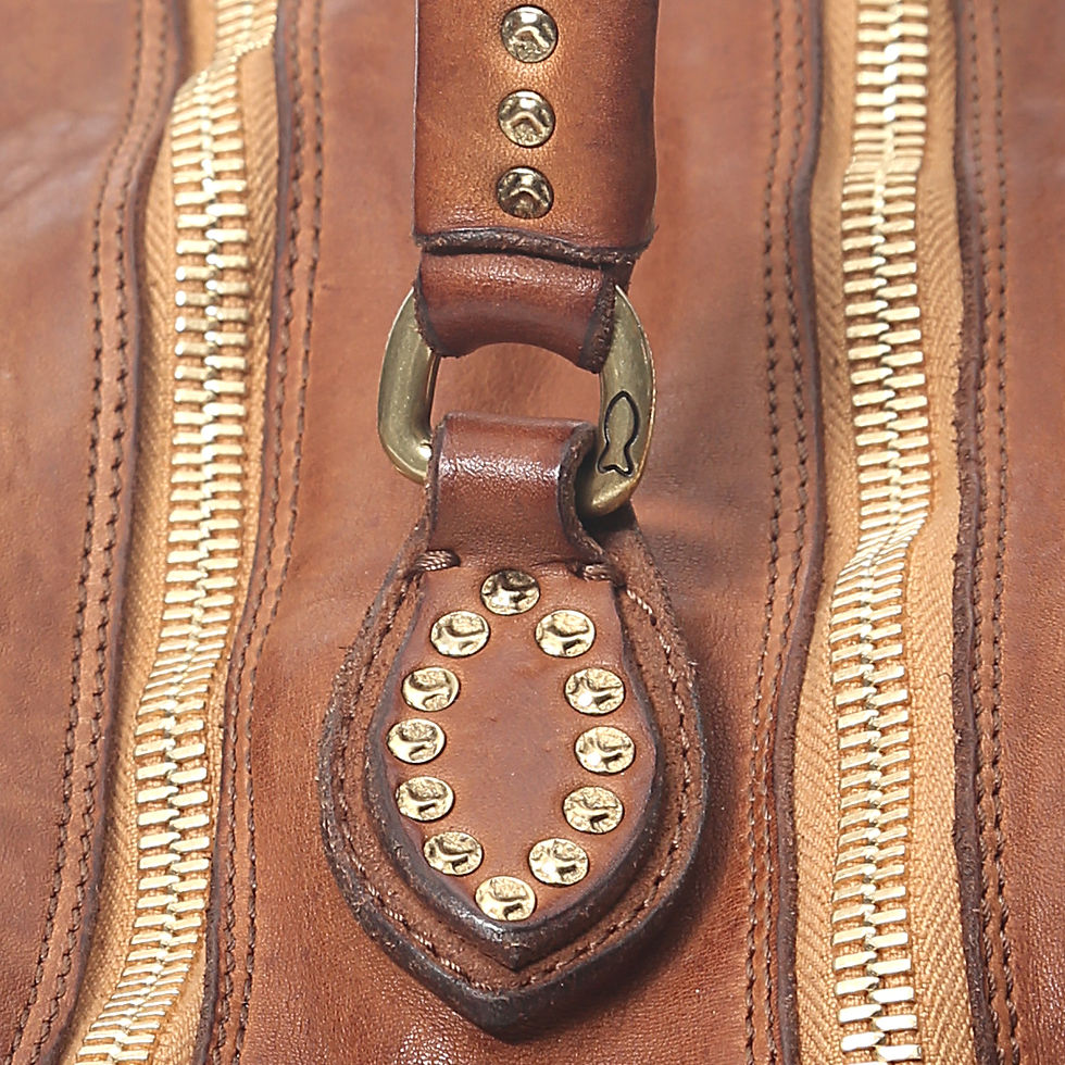 Miniaturbild: CAMPOMAGGI HANDTASCHE  BOWLINGBAG MELISSA IN  COGNAC