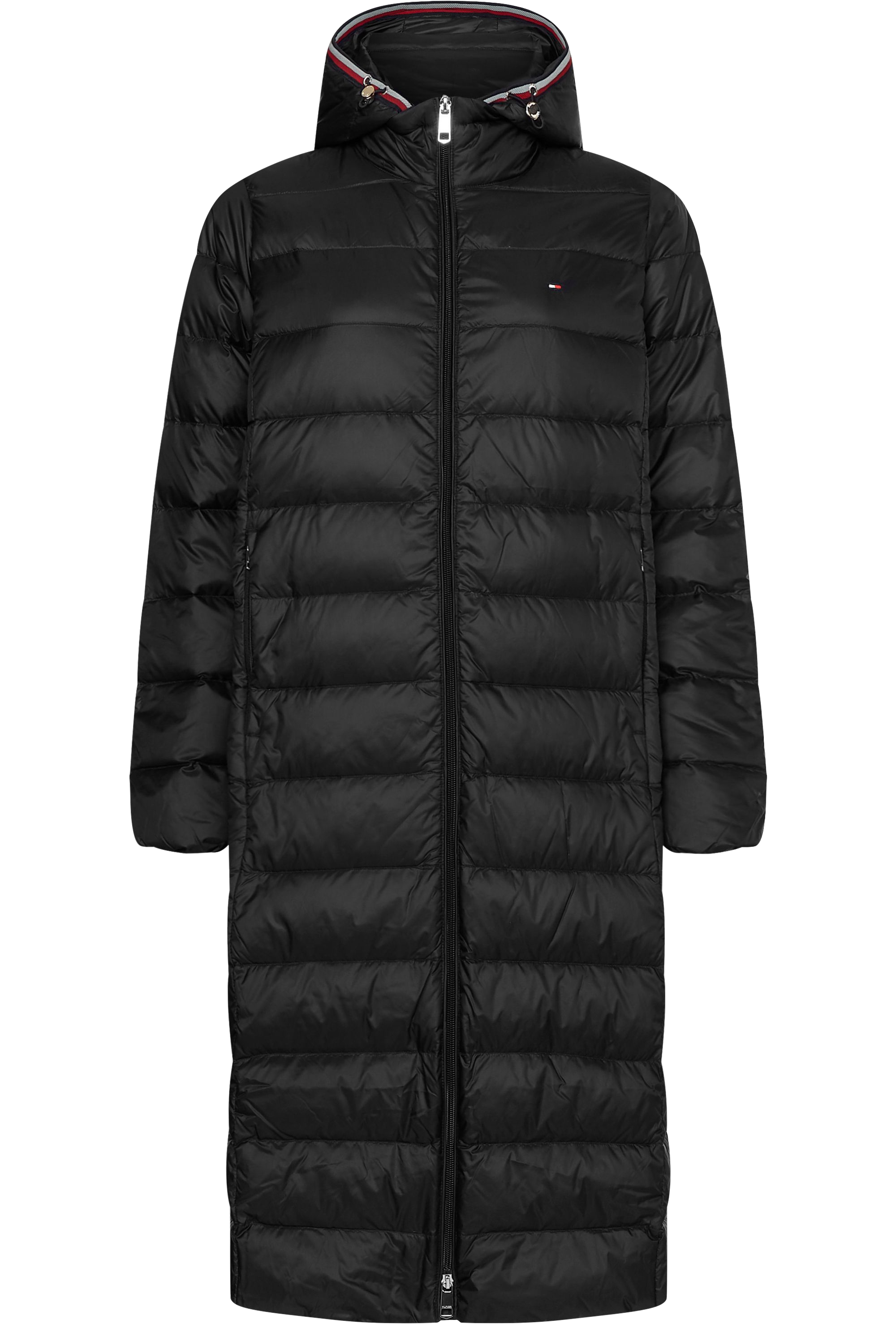 TOMMY HILFIGER LW MAXI MANTEL IN BLACK