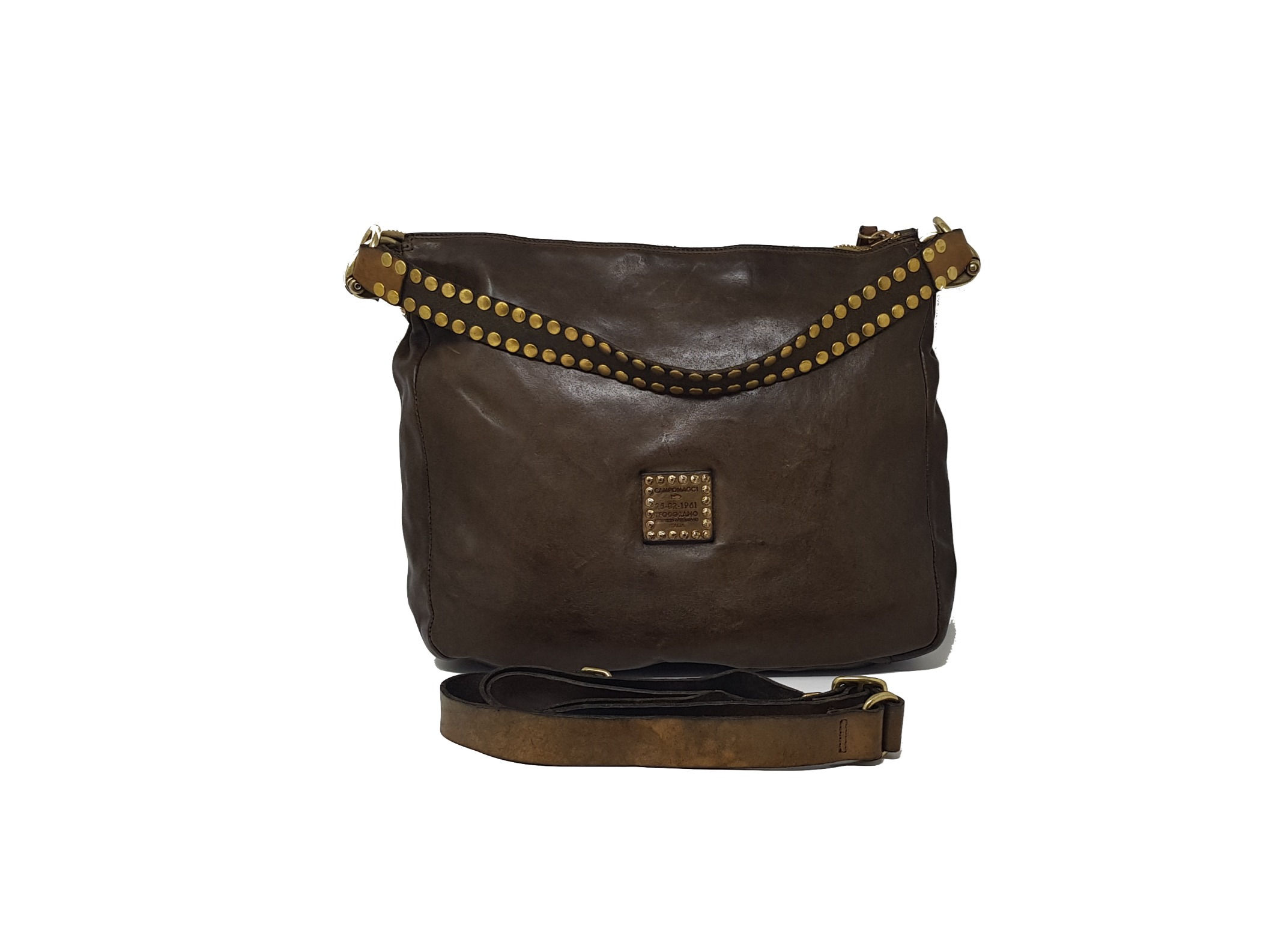 CAMPOMAGGI SCHULTERTASCHE STUDS IN MILITARY