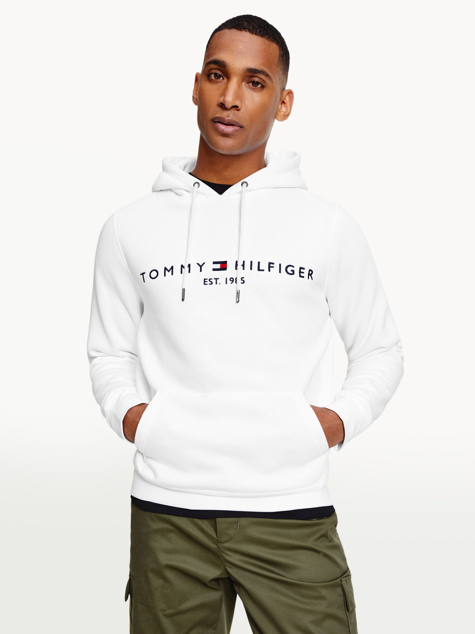 TOMMY HILFIGER HERITAGE HILFIGER HOODIE LS IN WHITE