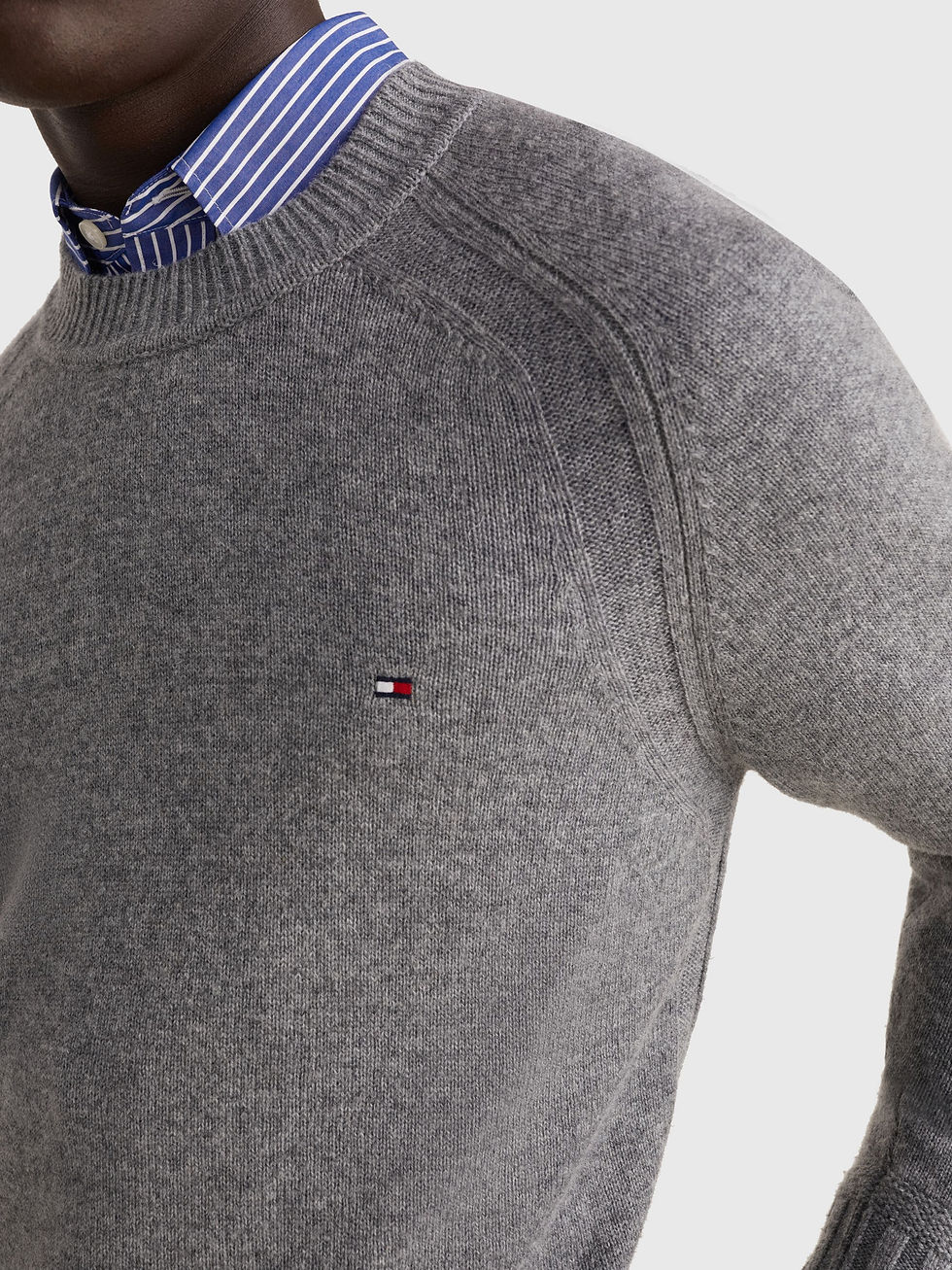Miniaturbild: TOMMY HILFIGER  MULTI HTR LAMBSWOOL C NECK
