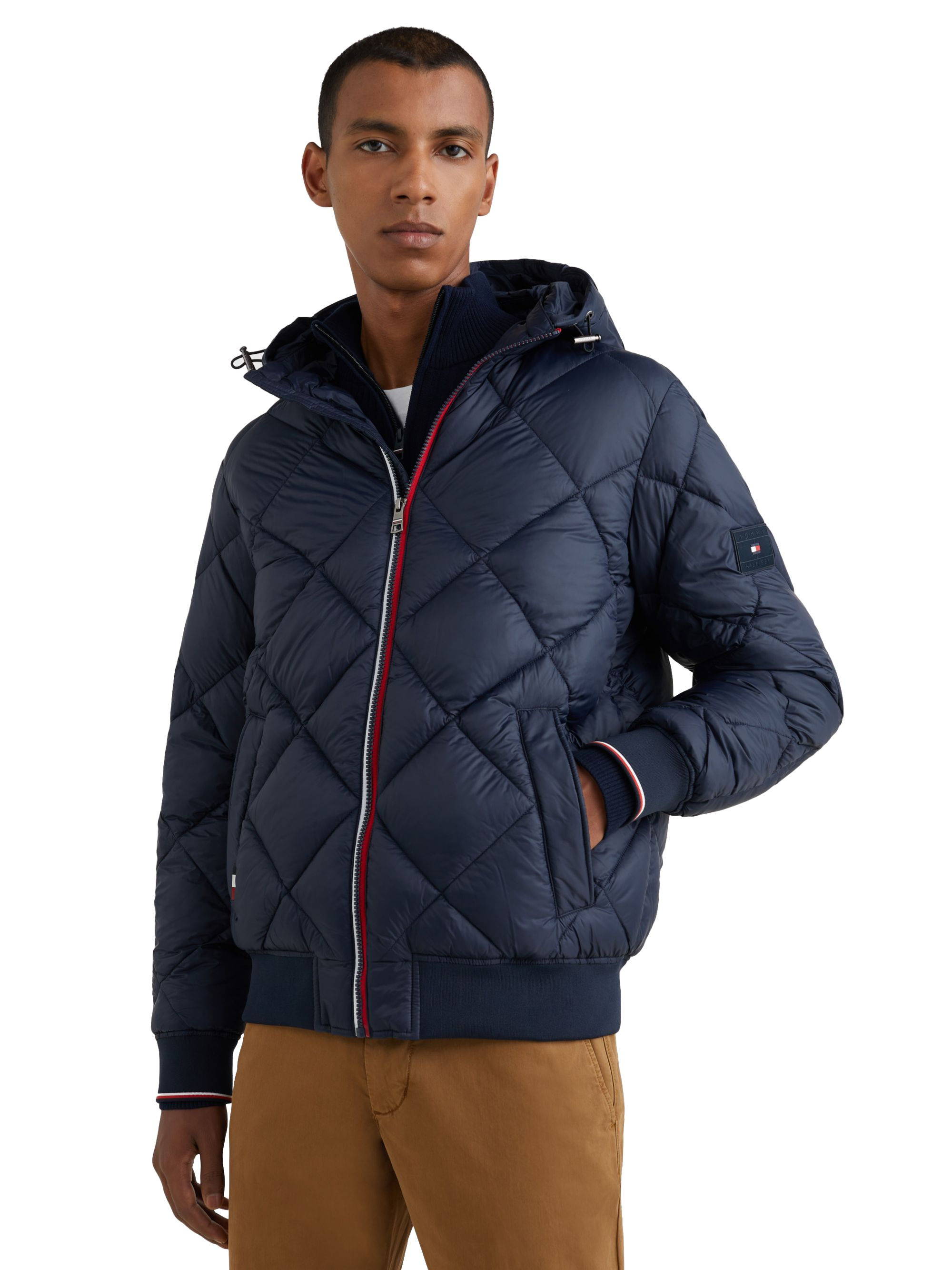 TOMMY HILFIGER DIAMOND QUILTED HOODED JACKET