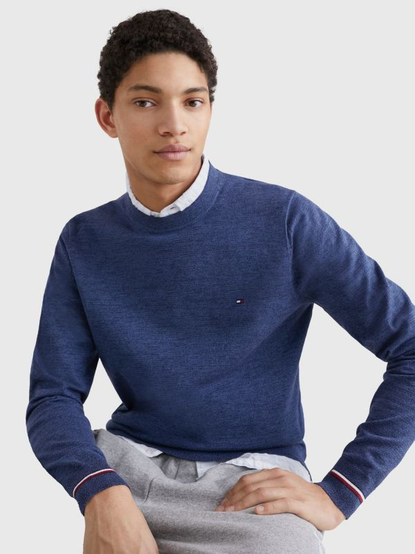 Miniaturbild: TOMMY HILFIGER  MOULINE GS STRIPED CREW NECK