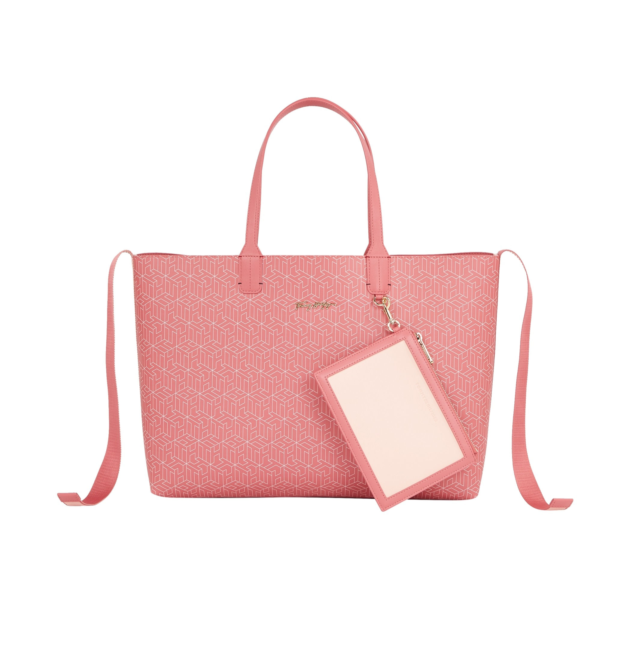 Tommy Hilfiger Iconic Tommy Tote Schultertasche in rosa
