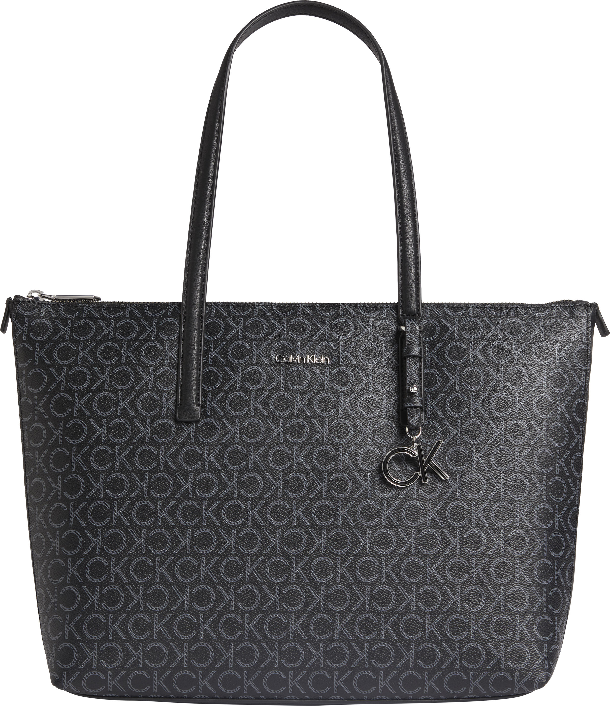 Calvin Klein Damen Shopper CK MUST MD MONO BLACK