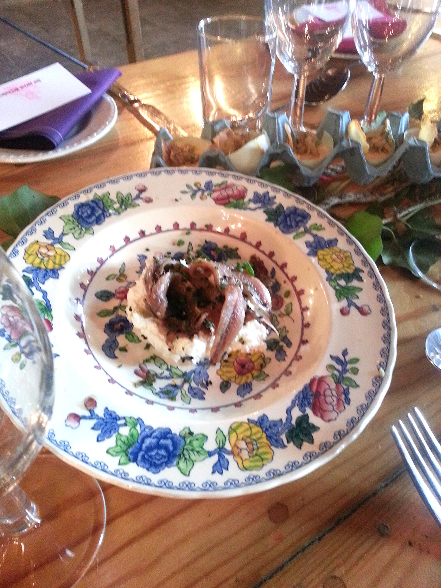 Goats Curd and Anchovie