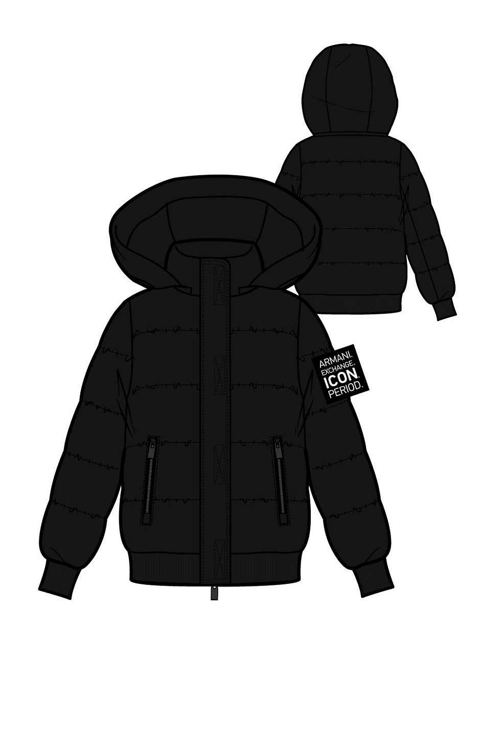 Miniaturbild: Armani Exchange 8NYB40 YNYNZ Down Jacket in Black