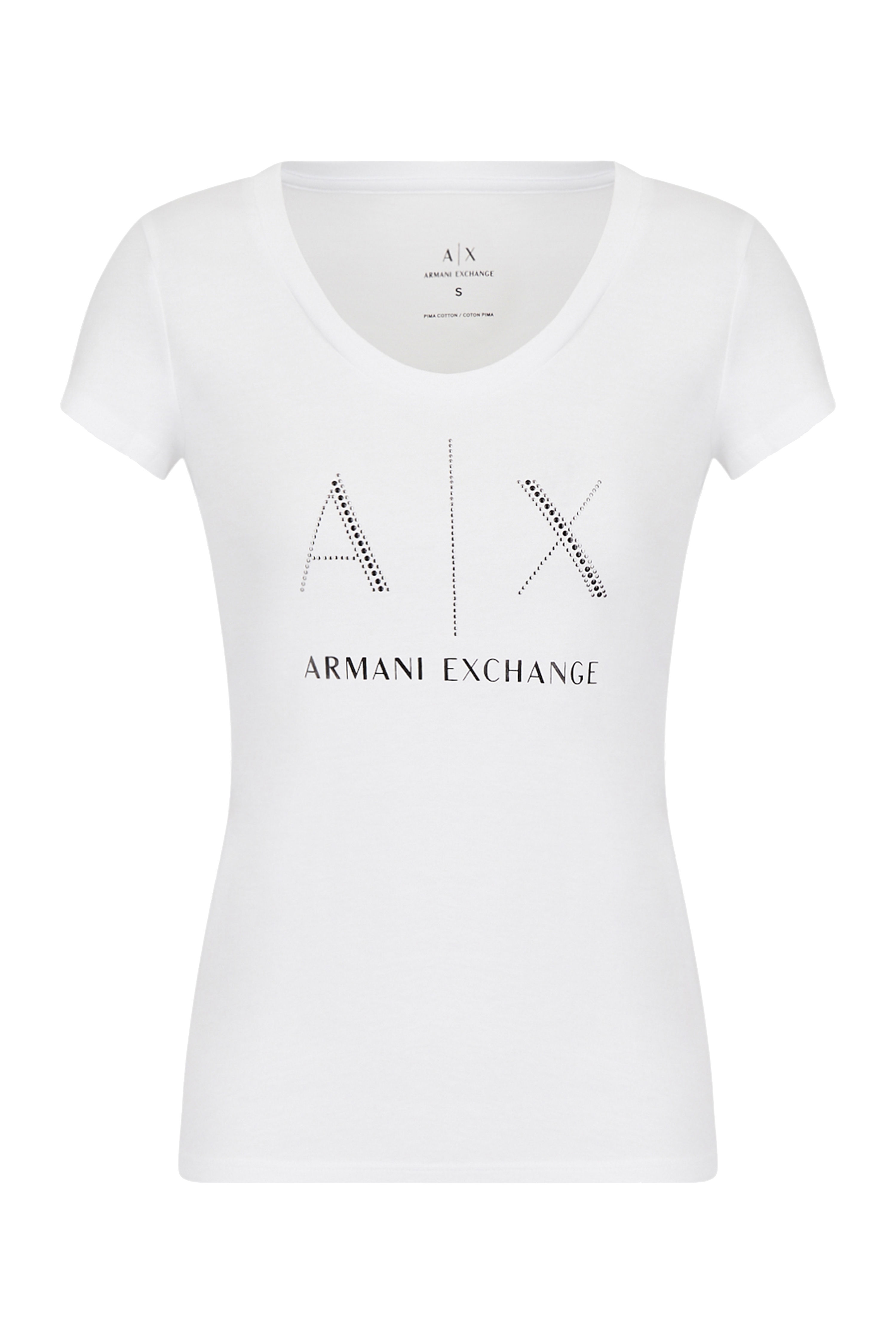 Armani Exchange T-Shirt 3RYMED YJDKZ in White
