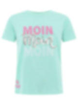 Zwillingsherz T-Shirt " "Moin Moin Moin"  Mint