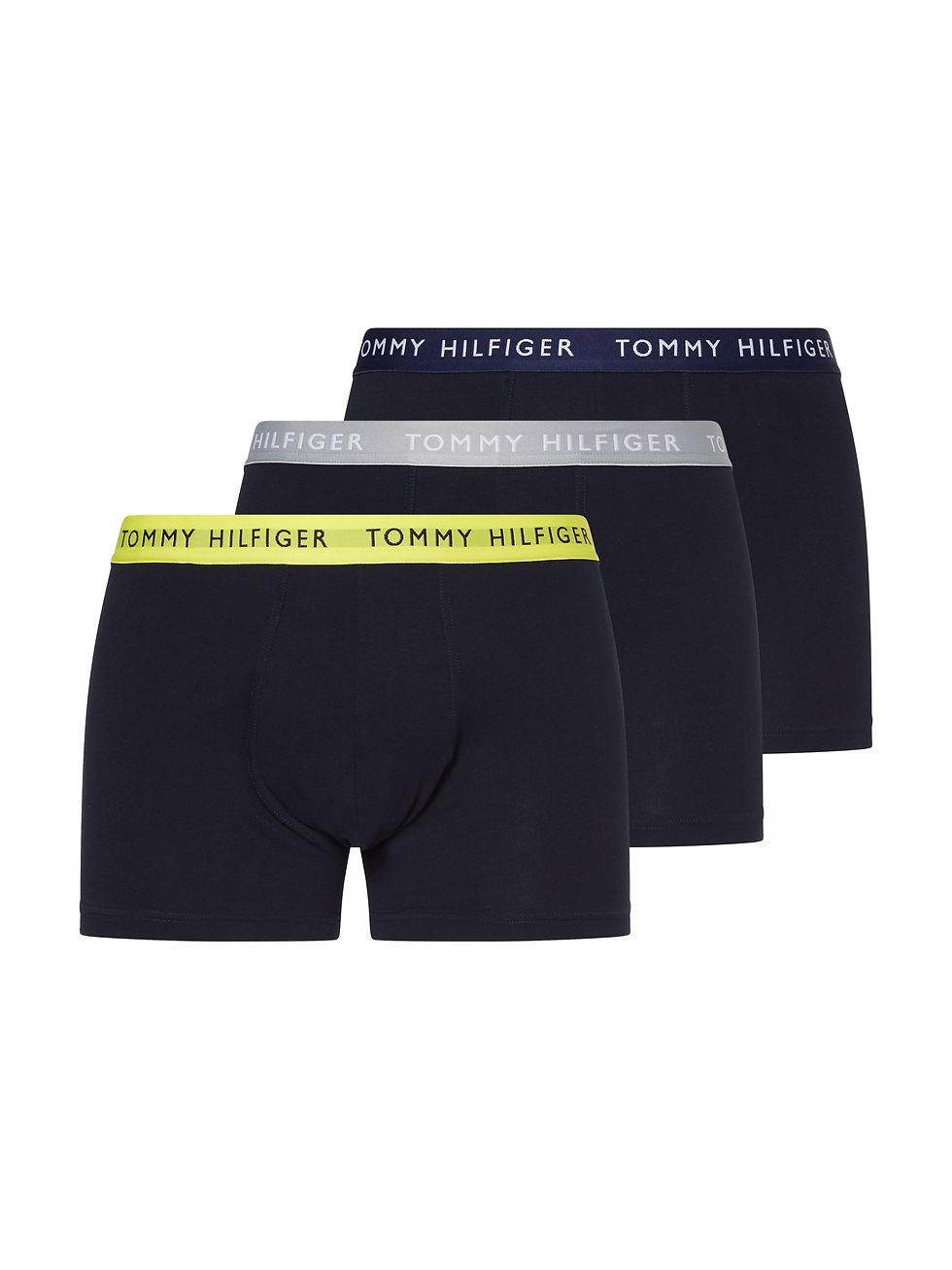 Tommy Hilfiger Herren 3P Trunk WB Badehose, Acid Citrus/Yale Blue/Sublunar