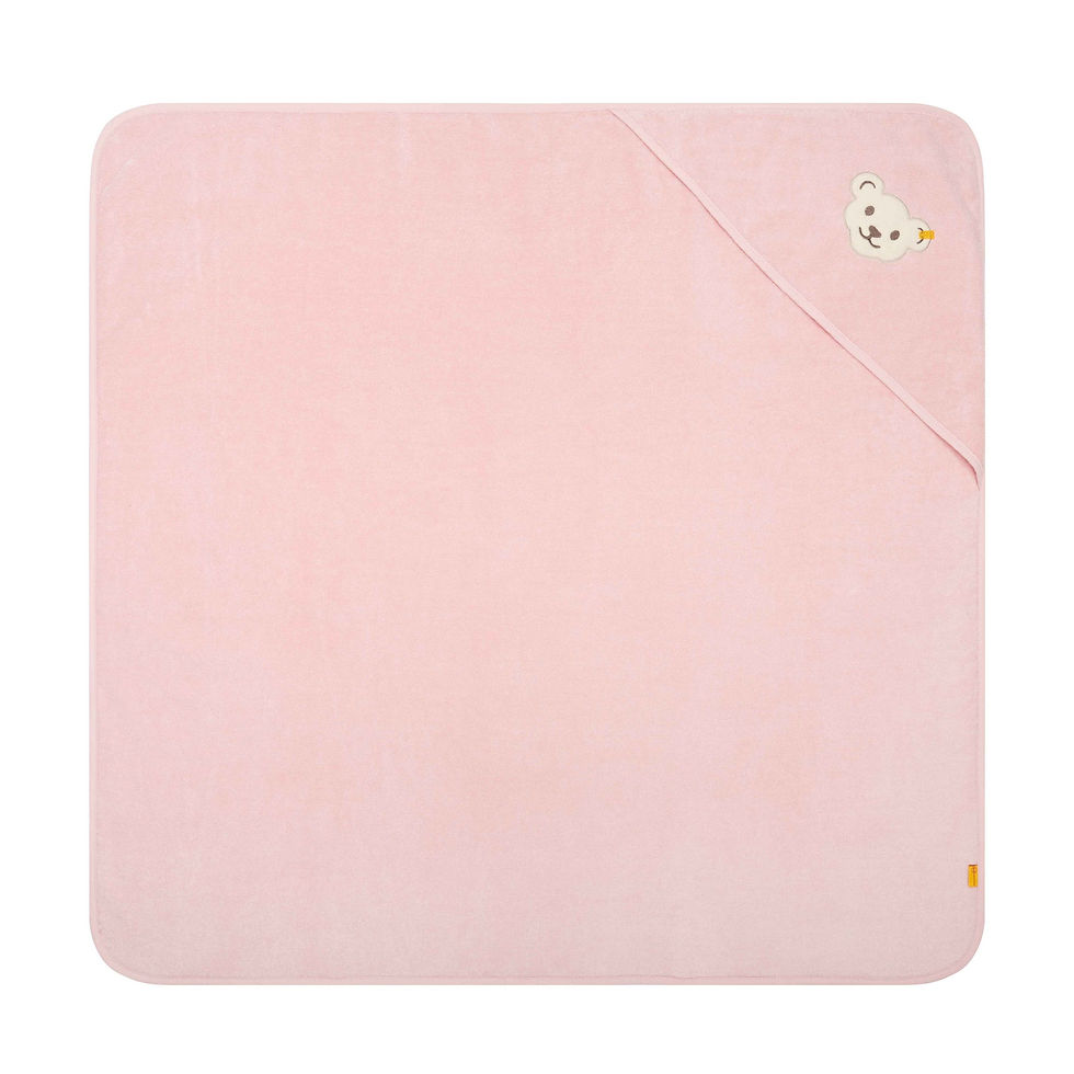 Steiff Badetuch mit Kapuze In Rosa