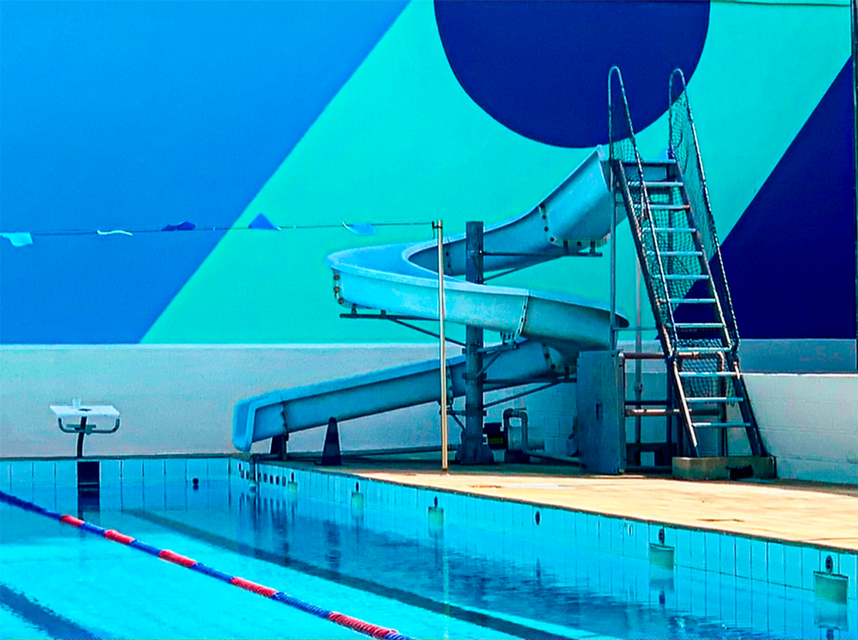 Escorregador de piscina