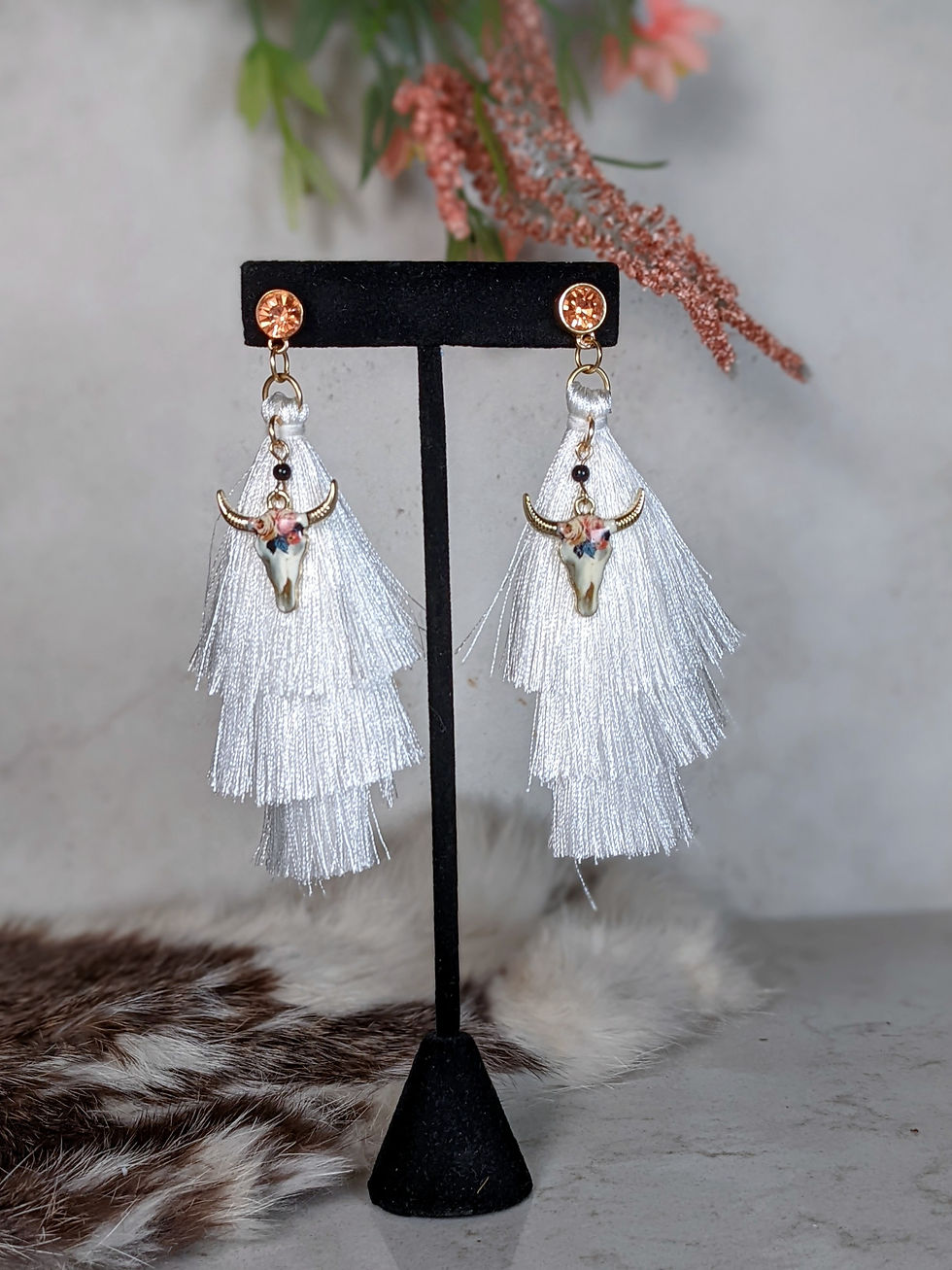 Thumbnail: Product: Cattle Tassel Earrings
