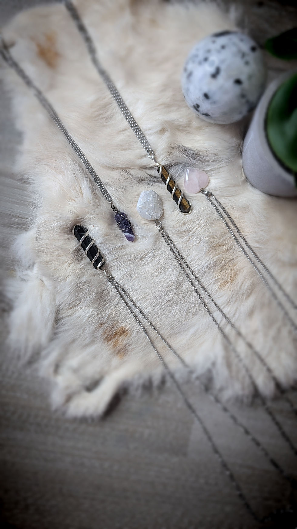 Thumbnail: Black Tourmaline Crystal Necklace