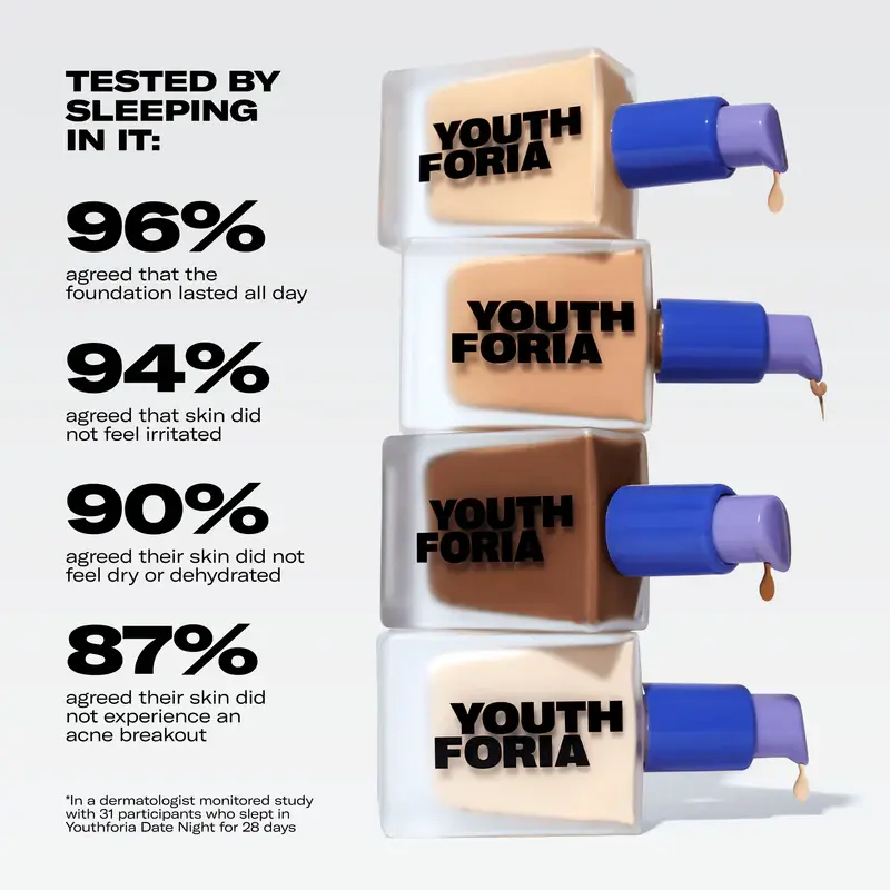 Thumbnail: Youthforia Date Night Skin Tint Serum Foundation - 245 Light to Light Medium (N)