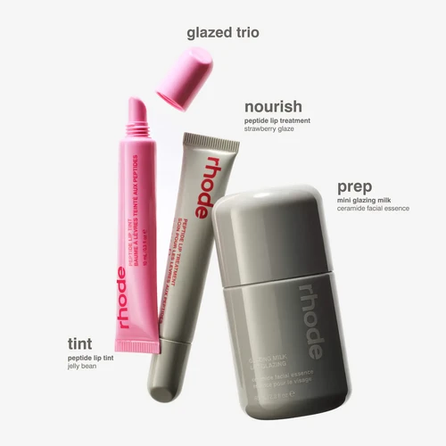rhode☆リップ＆肌ケア ホリデー Glazed トリオ ギフト Rhode Holiday Glazed Trio Gift Set | Naashwa BeautyIN Rhode
