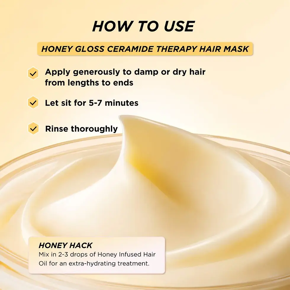 Thumbnail: Gisou Honey Gloss Ceramide Therapy Hair Mask (sizes available)