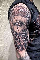 Black and grey realism tattoo by Shaun Washburn