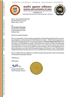 Authorized letter from MAI