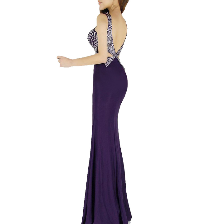 Long Evening Dress 2016 purple