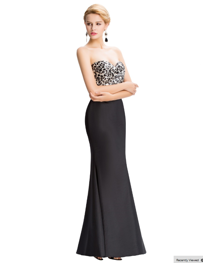 Strapless Black Mermaid 2016