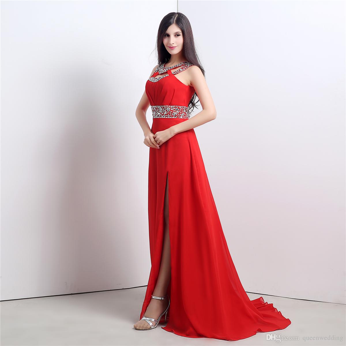 Long Red Gown