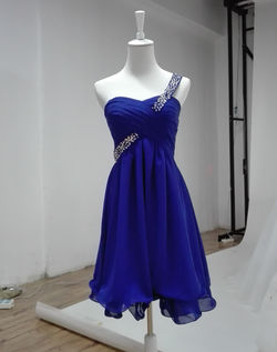 Blue Short Prom Dress