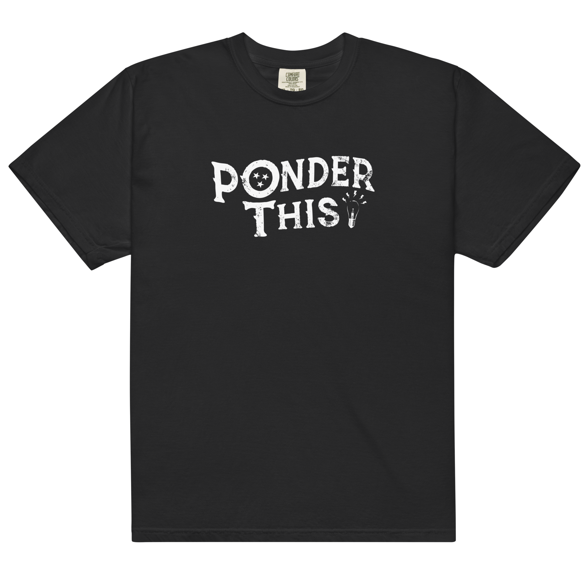Ponder This Tee Black