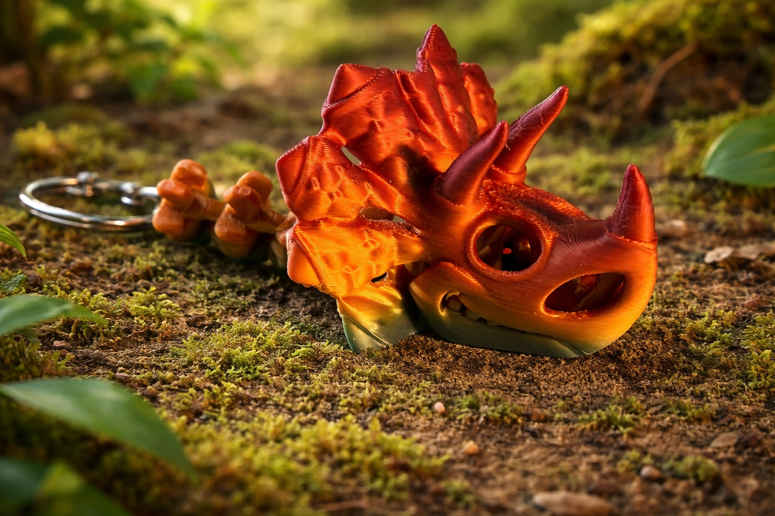 3D printed triceratops dinosaur