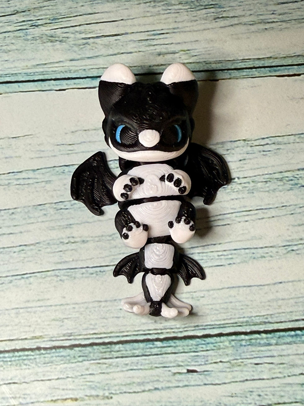 Thumbnail: Baby Dragon Figurine 2.5" x 1.5" | Cute Mini Fantasy Dragon
