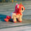 Thumbnail: Cute 3D printed unicorn figurine with a pink mane, golden horn, and white body