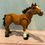 Thumbnail: Brown bay horse figurine with black mane,