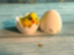Thumbnail: Cute yellow chick figurines with eggs, including one hatching chick