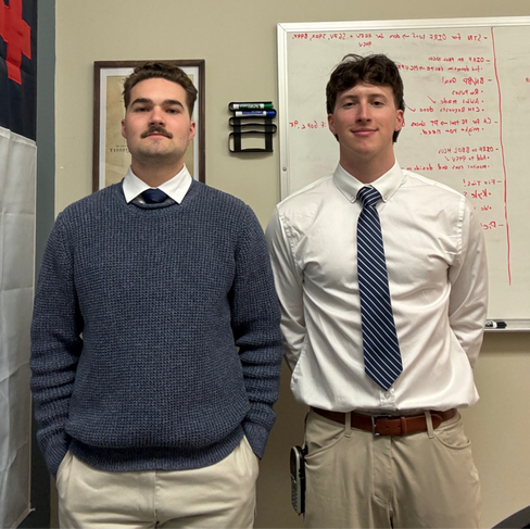 Two men in an office