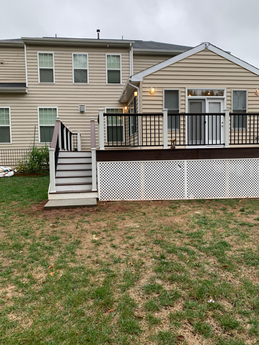 Outside of the sunroom with TREX.