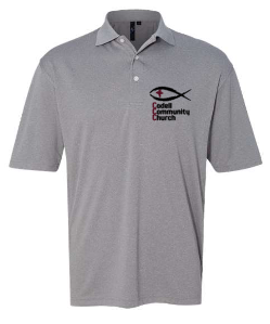 Thumbnail: Adult Polo - Black/Maroon/Heathered Steel/or White