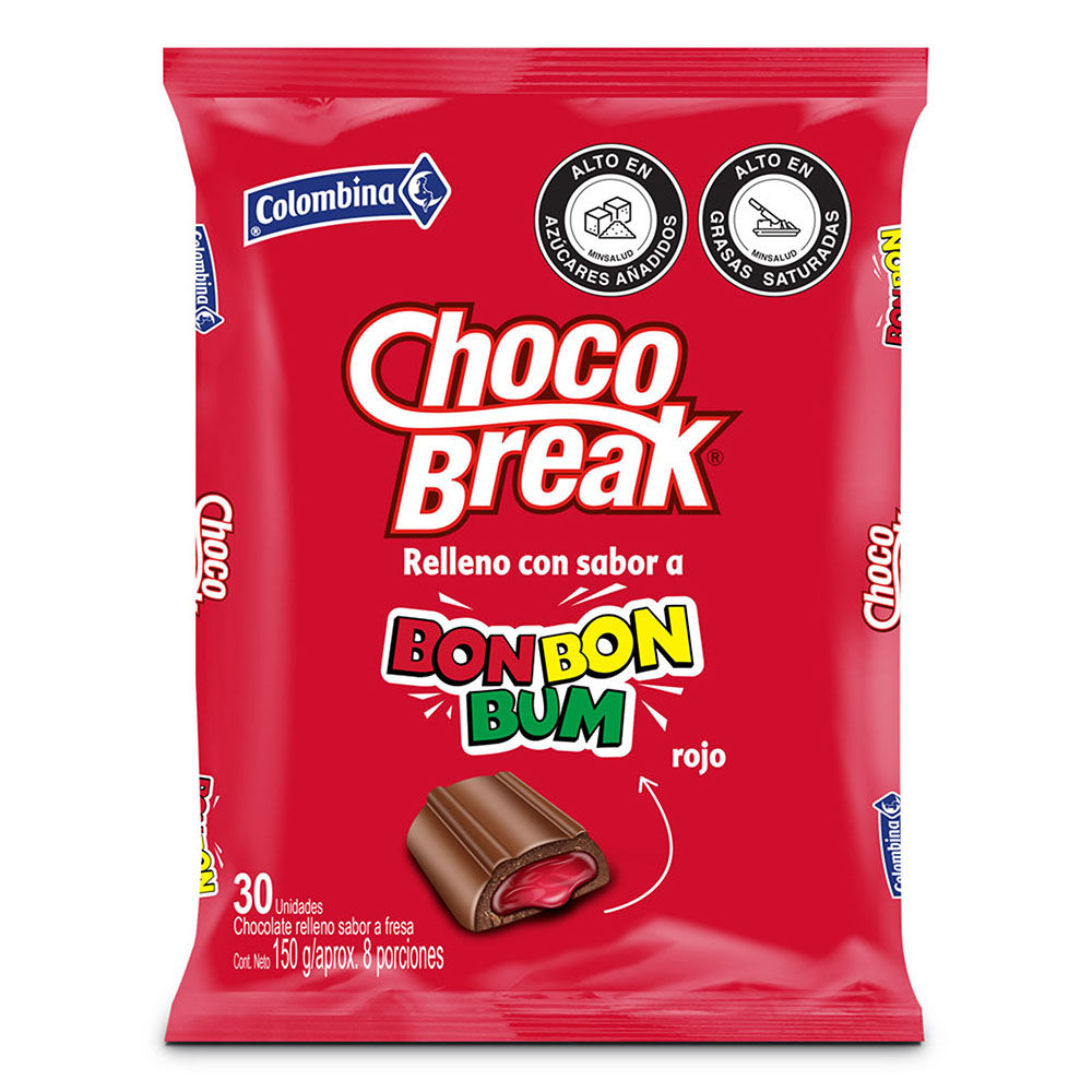 Chocobreak Bon Bon Bum x 30 unidades