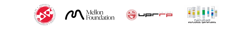 Banda de logos: Centro PRAFRO, Mellon Foundation, UPR-RP, Facultad de Estudios Generales