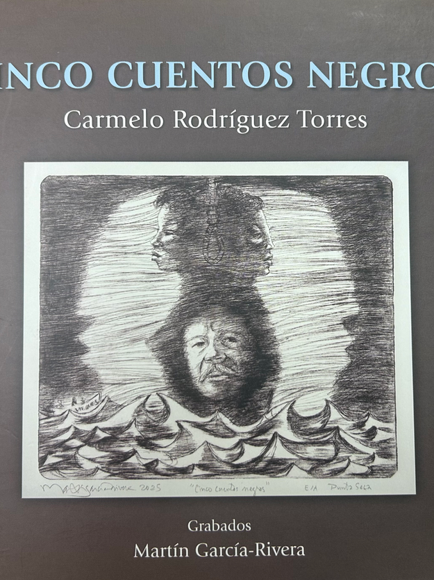 Portada de Cinco cuentos negros de Carmelo Rodríguez Torres (2026).