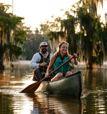 Kayaking auf dem Lake Martin in Louisiana | Deep South USA