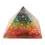Thumbnail: Product: Chakra Gemchip Orgonite Pyramid – 70mm, crystal healing, healing crystals, gemstone,