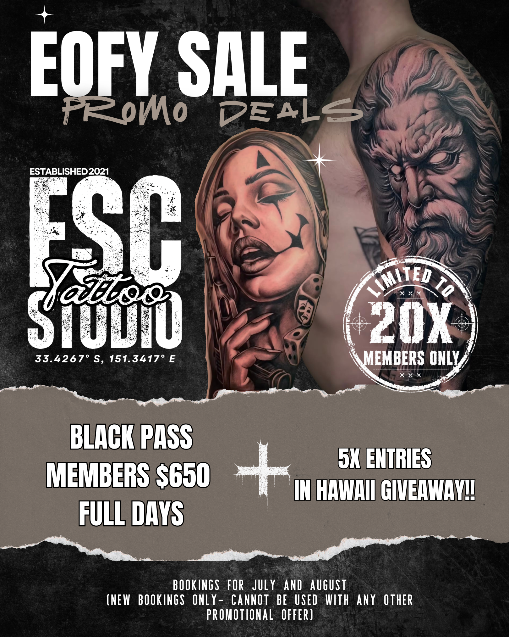 EOFY SALE Black Pass Full Day