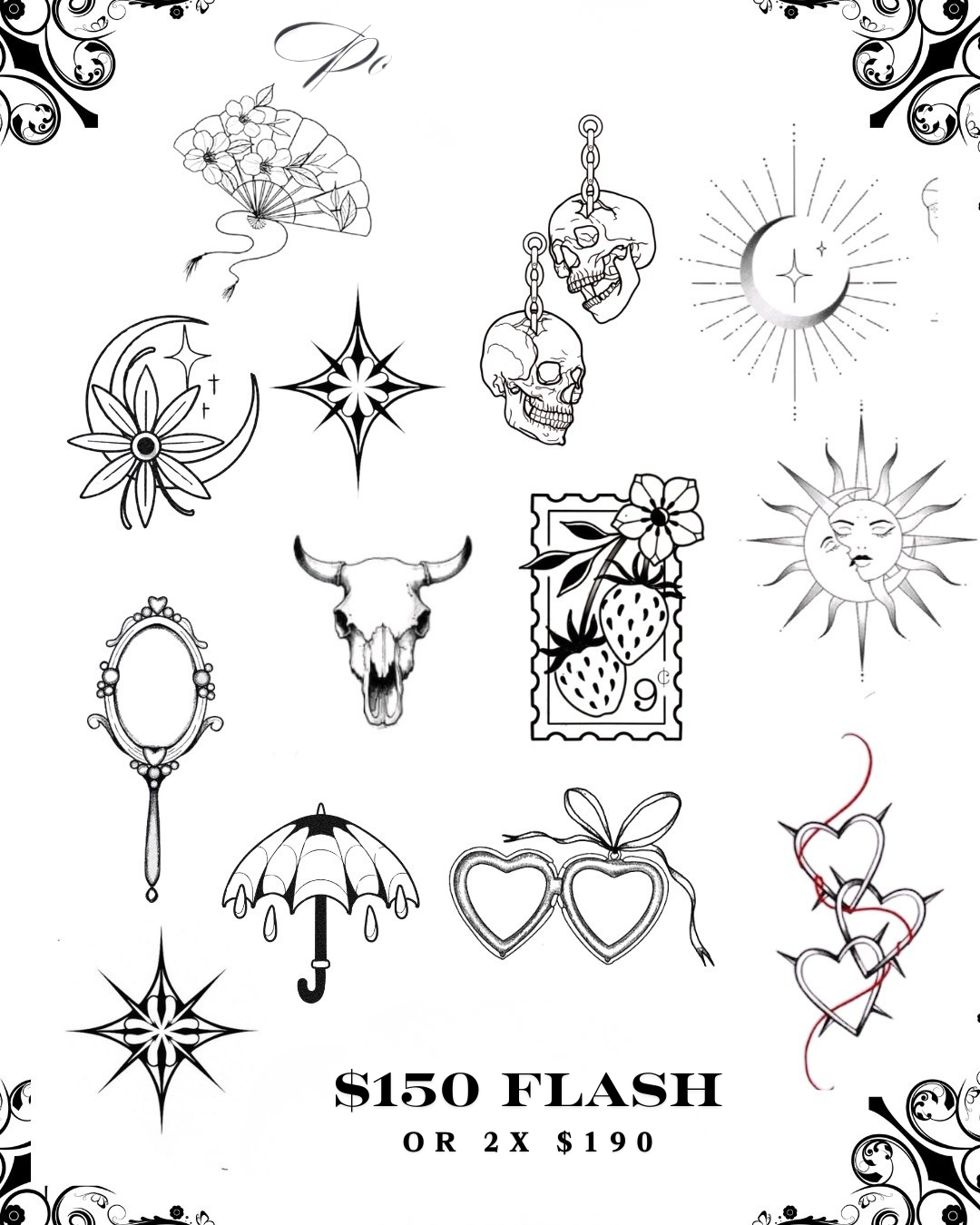 $150 Flash Tattoos