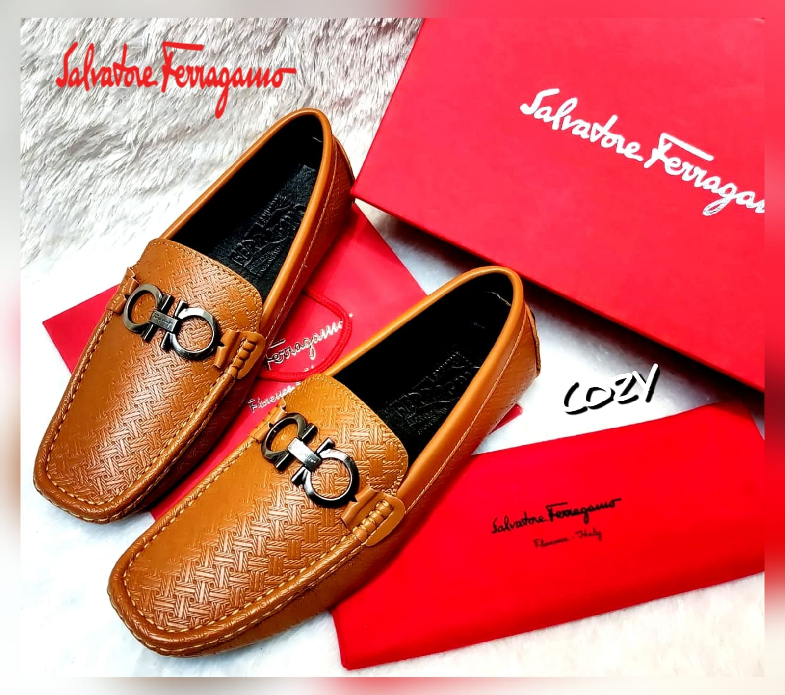 *HIGH END SALVATORE FERRAGAMO MENS LOAFERS 