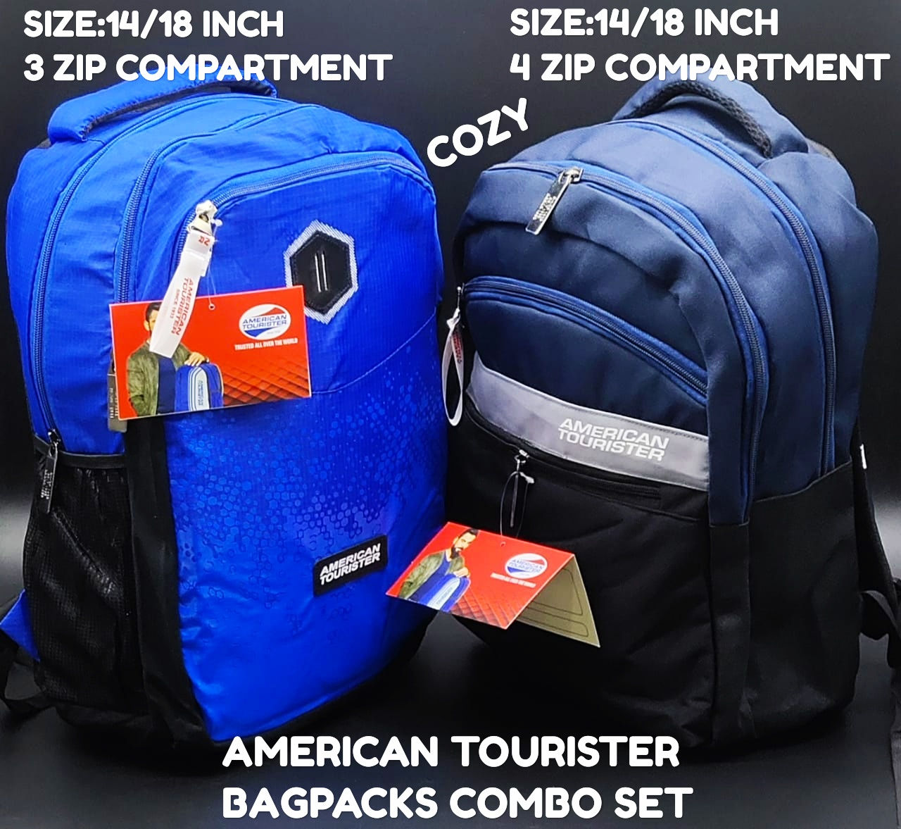 AMERICAN TOURISTER BAGPACKS COMBO SET
