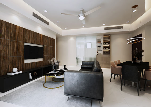 Modern Minimalist Interiors: Living, Dining & Bedroom Spaces